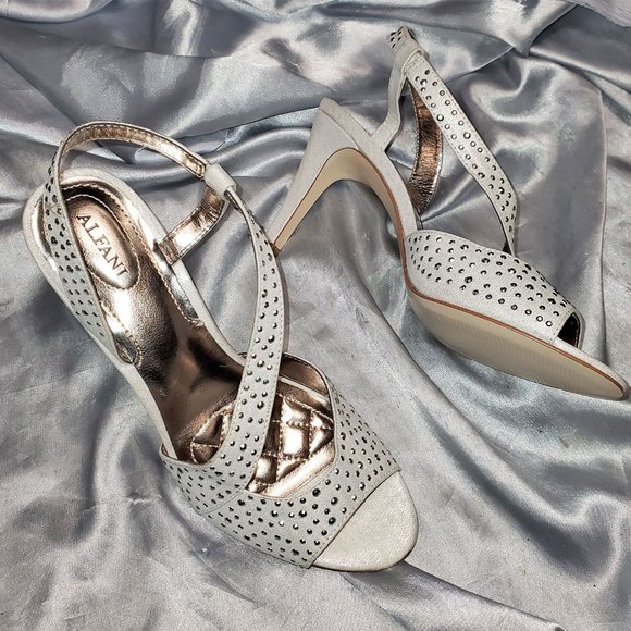 alfani silver sandals